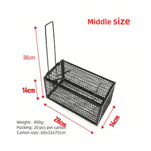 Piège à souris sans cruauté, haute sensibilité, en acier inoxydable, cage de capture vivante pour souris et rats, sans danger pour les animaux domestiques et les enfants, jetable - Product Image 3
