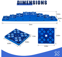 Blocs de nivellement pour camping-car, lot de 10, en PP robuste, étanches, conception emboîtable, poignée de transport facile, forme triangulaire, pour roues
