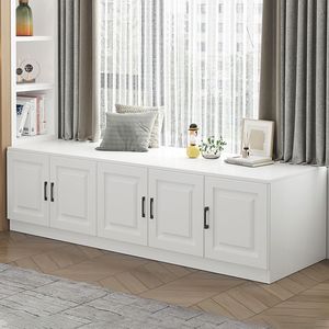 Meuble de rangement étanche pour rebord de fenêtre/baie vitrée avec assise/unité au sol, combinaison de meubles de rangement pour chambre, balcon - Product Image 1