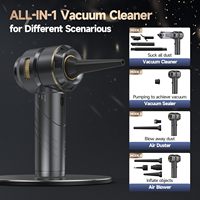 Aspirateur de voiture sans fil 3-en-1 portable 18000PA, aspirateur à main sans balais 6000mAh pour voiture, maison et poils d'animaux
