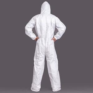Combinaison médicale jetable & SMS 50 Type 56 Combinaison 40Gsm pour homme Combinaison jetable blanche réfléchissante - Product Image 5