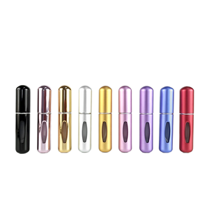 Atomizzatore Portatile da Viaggio da 5ml all'Ingrosso, Flaconi di Profumo Vuoti in Alluminio Ricaricabili, Mini Contenitori Cosmetici in Metallo con Sigillo e Spruzzatore a Pompa - Product Image 1
