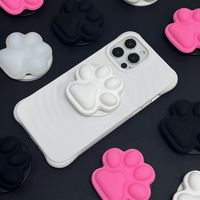 Support de téléphone portable universel pliable en silicone TPU flexible magnétique mains libres, support de bureau portable pour 16/15/14
