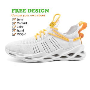 2023 Mới Bán Buôn Giày Nhà Sản Xuất Fly Knit Kích Thước Lớn Đi Bộ Không Trượt Loại Lưỡi Giày Thể Thao Tùy Chỉnh Lưỡi Chạy Giày - Product Image 3