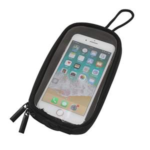 Sacoche de réservoir magnétique universelle 7'' avec trou pour écouteurs, en cuir PU imperméable, sacoche de selle pour moto - Product Image 6