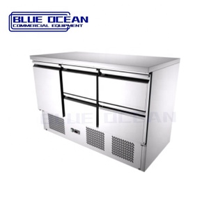 Réfrigérateur de cuisine <span class=keywords><strong>1</strong></span> 2 3 portes avec 2 <span class=keywords><strong>4</strong></span> 6 tiroirs Refroidissement par <span class=keywords><strong>air</strong></span> Équipement de cuisine de restaurant Refroidisseur de table de bar de travail - Product Image 3