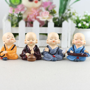 Phụ kiện nội thất xe hơi sáng tạo dễ thương và tự hào jianghu Little Monk shami xe phụ kiện xe hơi đồ trang trí - Product Image 5