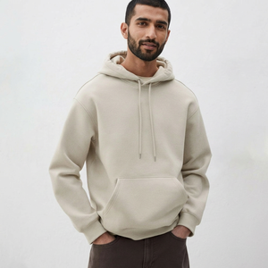 Sudadera con Capucha Beige Personalizable para Pedidos al por Mayor, Bordado de Logotipo, Impresión, Mezcla de Algodón y Poliéster Suave, Pedidos Personalizados al por Mayor - Product Image 1