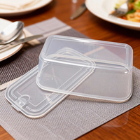 Boîtes et bacs de rangement en plastique PP de nouvelle conception, récipient alimentaire rectangulaire en plastique hermétique pour aliments