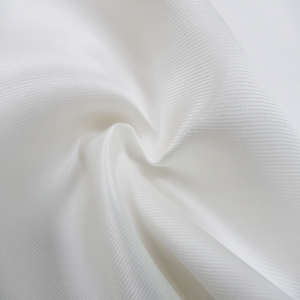 Tissu de tulle de mariée léger en sergé de polyester blanc 100% pour le vêtement de mariage des filles - Product Image 1