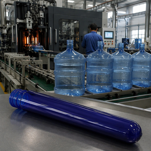Direktverkauf ab Werk 100% Neues Material Umweltfreundliche Kunststoff Dunkelblaue 19-Liter-PET-Flaschen-Vorformel 55mm 400g Marke <span class=keywords><strong>Hymo</strong></span> Shanghai - Product Image 4