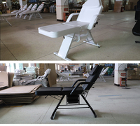 Chaise de lit dentaire professionnelle Massage pliant réglable inclinable manucure rose tatouage Salon de beauté lit chaise de salon de coiffure