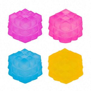 Nee Doh-Style Squishy TPR Stress Relief Toy-Water Cube/Polygonal Ice <b>Block</b>/ Cube Squeezable Fidget Toy for Ages 5+ - Product Image 5
