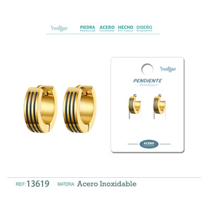 Orecchini Cotigo in Acciaio Inossidabile Placcato Oro Stile Vintage, Design Religioso con Perla per Feste e Regali - Product Image 1