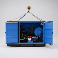 Machine de nettoyage de canalisations à haute pression diesel à six cylindres CE, adaptée au nettoyage des canalisations, des mines et des tunnels