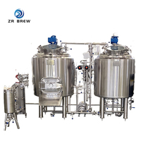 Équipement de brassage de bière artisanale 300L SUS304, système de brasserie à 2 cuves pour la production de bière artisanale