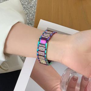 Correa de Reloj de Metal de Moda, Correa Delgada de Lujo con Incrustaciones de Diamantes Estrellados para Huawei GT4/Watch4/3GT2/1GT3 <span class=keywords><strong>Pro</strong></span> - Product Image 5