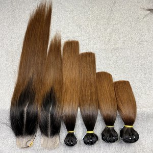 Extensiones de Cabello Humano Virgen Vietnamita Toupee Corp T01, Ondulado Ligero, Doble Trama, Tejido a Máquina, 18 Pulgadas, 100g - Product Image 2