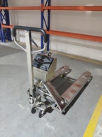 Chariot à palettes manuel hydraulique WELIFTRICH 1500 kg 2000 kg en acier inoxydable 304 avec roues en nylon