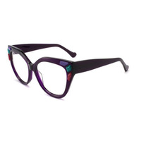 Fournitures Optiques d'Usine Chinoise Lunettes de Vue à la Mode de Bonne Qualité Cadres Optiques en Acétate pour Femmes