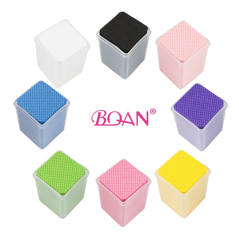wholesales 8 colors box pink gel remove pads Nail Gel Polish Remover Pads non lint free Nail Wipes for nails