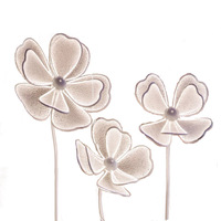 Marqueur de Couloir de Mariage Lumineux, Fleur Transparente avec Pétales de Pivoine Lumineux, Accessoires de Mariage, Décoration de Mariage