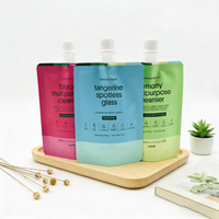 Sachets souples personnalisés à bec verseur en aluminium pour cosmétiques, 10ml, 20ml, 30ml, 50ml