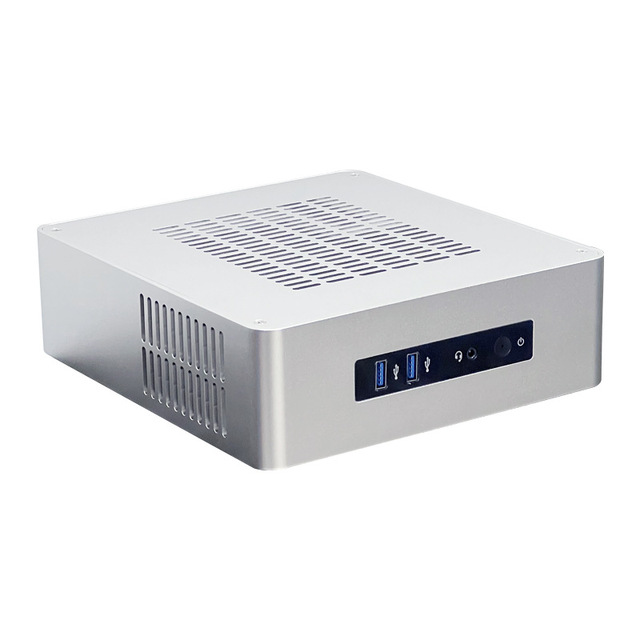 SKTC Xingkaitian TA65 Horizontal Desktop Mini Industrial Aluminum Alloy Computer Case ITX Motherboard External DC Adapter HTPC