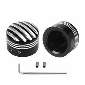 Accesorios de motocicleta cubierta de tuerca de tapa de eje delantero cortado para Harley Softail Sportster <span class=keywords><strong>Iron</strong></span> <span class=keywords><strong>883</strong></span> XL 1200 negro - Product Image 6