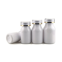 Bouteille médicale en plastique brillante de 150 cc la plus vendue, personnalisable, pour pilules, capsules, comprimés et suppléments, avec bouchon CR