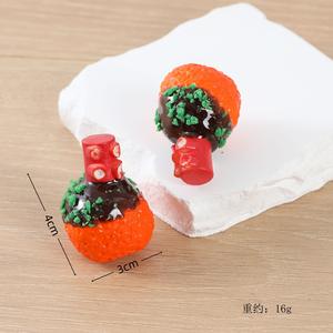Modèle en plastique de Takoyaki, modèle de Takoyaki alimentaire simulé, pendentif porte-clés Takoyaki de la cuisine japonaise aux fruits de mer - Product Image 3