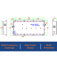 Module amplificateur de puissance RF personnalisé 3000-6000 MHz 100 W pour système anti-drone à gain élevé OEM ODM