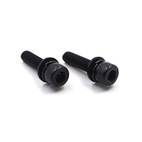 Vis à tête cylindrique en acier au carbone M3 M4 X 8mm M5 M6 M8, combinaison de vis SEMS, durabilité industrielle personnalisée