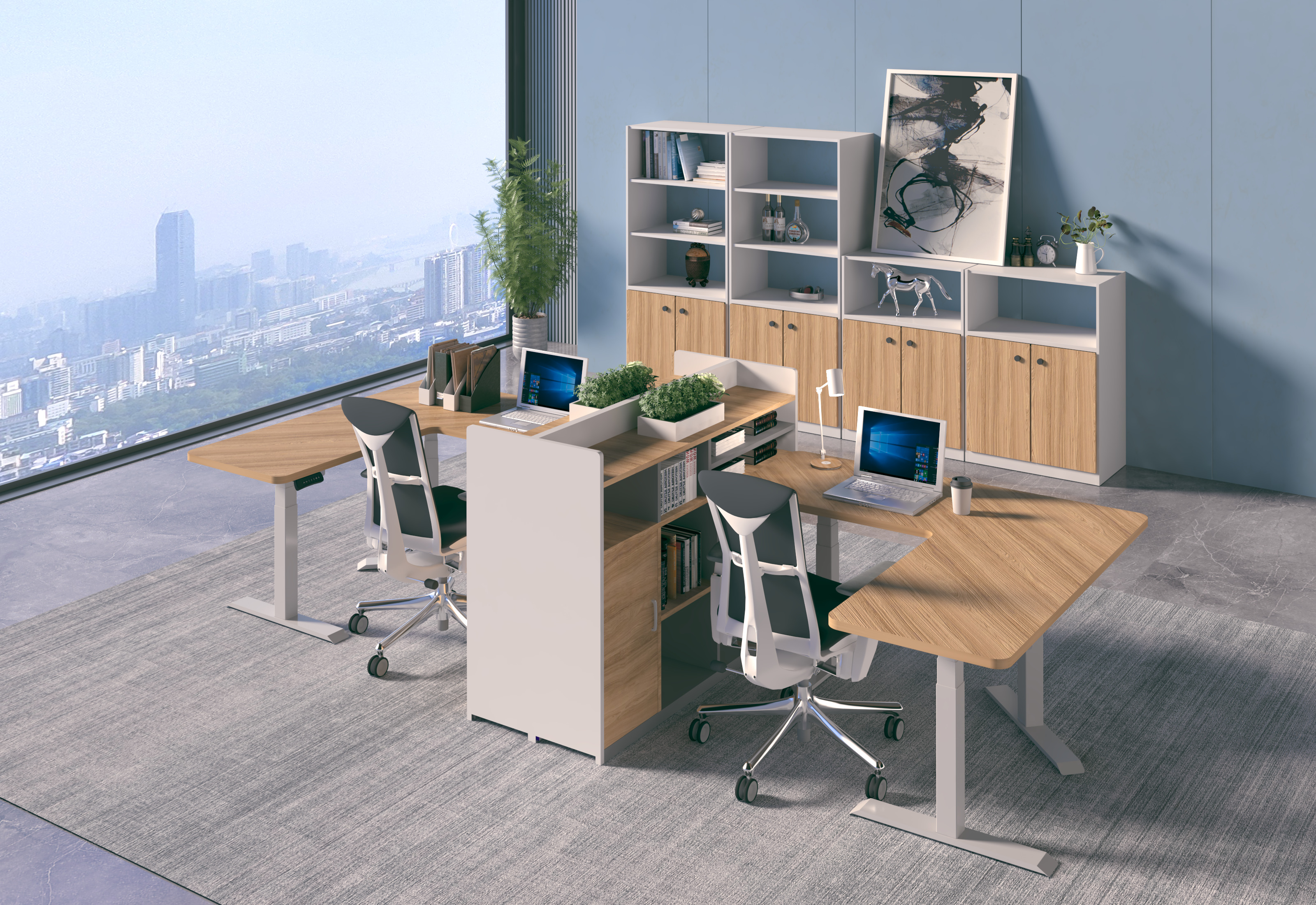 Height adjustable Standing desk Flexispot VF-ET3T - Office Furniture