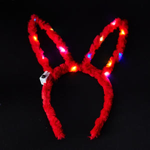 2023 New Style LED Leuchten Blinkende Glühen Haar bänder LED Katzen ohr Glühen Stirnband Frauen Mädchen Kostüm Stirnband für Neon Party - Product Image 2