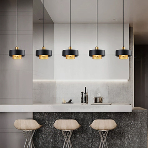 Lampada a Sospensione Industriale Regolabile in Altezza, Faretto Quadrato per Ristorante, Bar, Isola, Bancone, Lampada di Piccole Dimensioni - Product Image 3