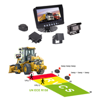 Sensor de radar de onda milimétrica de 24 Ghz, sistema de detección de punto ciego para coche BSD con cámara de marcha atrás y matrícula, modelo R159/R158