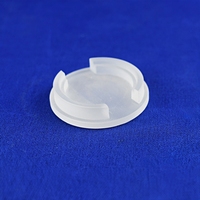 Capuchon rond en quartz fusionné givré pour chambre de laboratoire de revêtement optique semi-conducteur