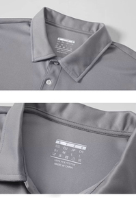 주문을 받아서 만들어진 도매 자수 빈 남자의 폴로 셔츠 여름 회사 상표 통기성 스포츠 사업 남자의 폴로 셔츠 - Product Image 2