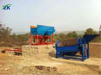 Usine de lavage d'or portable mini personnalisable à haut rendement avec construction en acier au manganèse et roulements de moteur pour l'extraction aurifère en Afrique