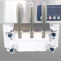 Machine à crème glacée commerciale en acier inoxydable avec options de sirop, de yaourt et de lait - Nouvelle