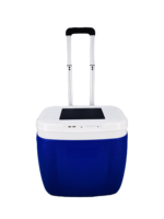Glacière à roulettes 36L en PE avec panneau solaire et haut-parleur Bluetooth 5.0, étanche, maintien de la glace pendant 5 jours pour le vin et les pique-niques en extérieur