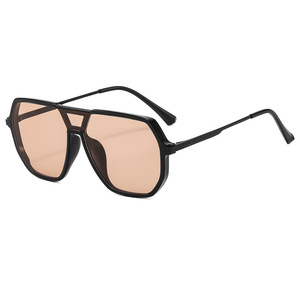 Gafas de sol de piloto polarizadas UV400 Y2K de otoño, novedad transfronteriza, para mujer y hombre, diseño de doble puente exclusivo - Product Image 2