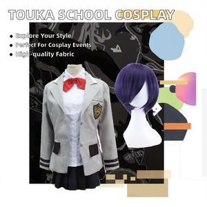 Costume de cosplay pour femme adulte, uniforme scolaire d'<span class=keywords><strong>Anime</strong></span> <span class=keywords><strong>Tokyo</strong></span> <span class=keywords><strong>Ghoul</strong></span>, Touka Kirishima, ensemble de costumes en polyester AOKG-067 - Product Image 2