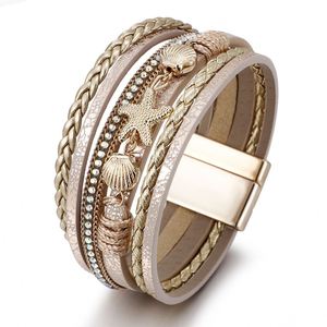 Compass <b>Leather</b> <b>Bracelet</b> Global Export Service Wholesalers Spring Loaded Bangle Holiday Gift for Women Vacuum Plating Standard - Product Image 1