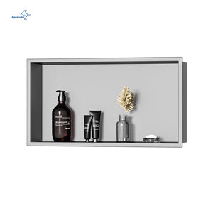 <span class=keywords><strong>Niche</strong></span> <span class=keywords><strong>de</strong></span> douche en acier inoxydable 304 - Encastrée, finition or brossé, simple/double couche - Product Image 1