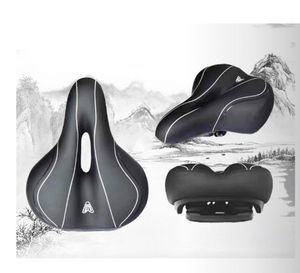 Housse en PU imperméable, selle de vélo <span class=keywords><strong>extra</strong></span> large et confortable, amortissante, ventilée, pour personnes âgées, vélo électrique, vélo de banlieue, VTT - Product Image 4