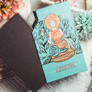 ไพ่ทาโรต์มอราเวีย ศิลปะมูชา สไตล์ไบแซนไทน์ ขอบเคลือบทองโฮโลแกรม - Product Image 5