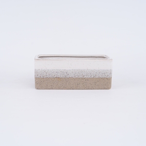 <span class=keywords><strong>Maceta</strong></span> de Cerámica Moderna de Lujo para Bonsái, Acabado Esmaltado, Uso en Interiores, Rectangular, para Suculentas, Color Marrón, para Hogar y Jardín - Product Image 4