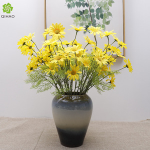 Fleurs artificielles de chrysanthème hollandais simple, 83 cm, violet et bleu, en soie, haute simulation, décoration intérieure, ornement de mariage - Product Image 5